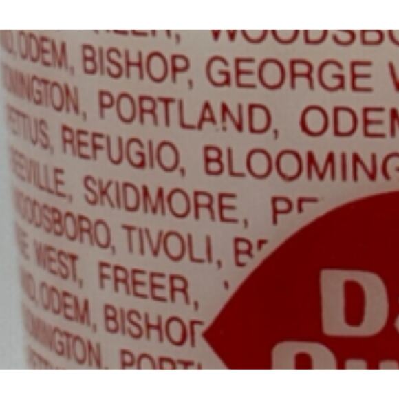 VINTAGE DAIRY QUEEN TEXAS CITIES TERMOCRISA MILK GLASS MUG RARE - Picture 9 of 9